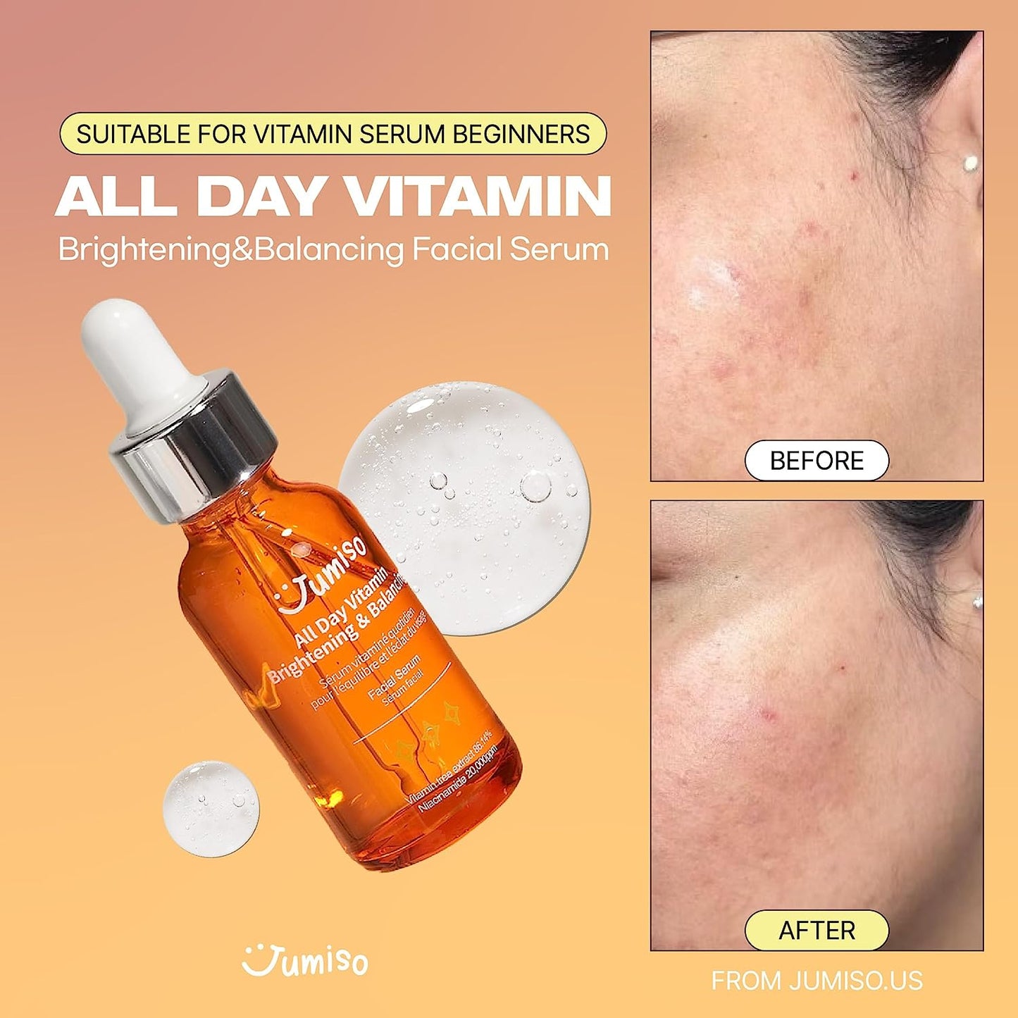 JUMISO All Day Vitamin Brightening & Balancing Facial Serum