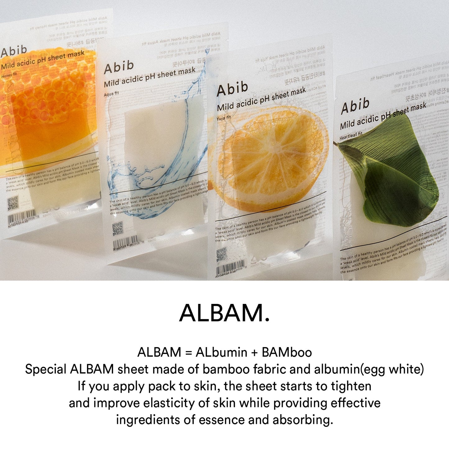 Abib Mild Acidic pH Sheet Mask Honey Fit (Pack of 10)