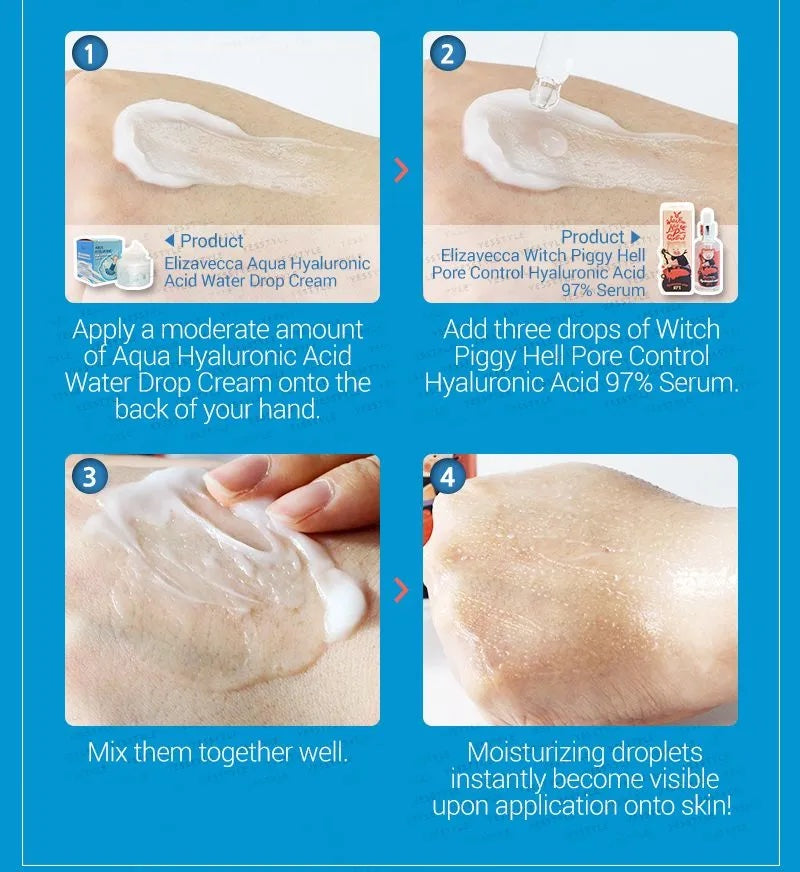 Elizavecca Aqua Hyaluronic Acid Water Drop Cream
