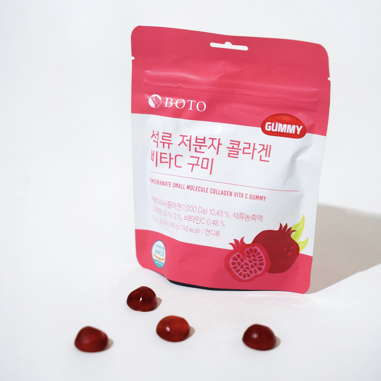BOTO Pomegranate Small Molecule Collagen Vita C Gummy
