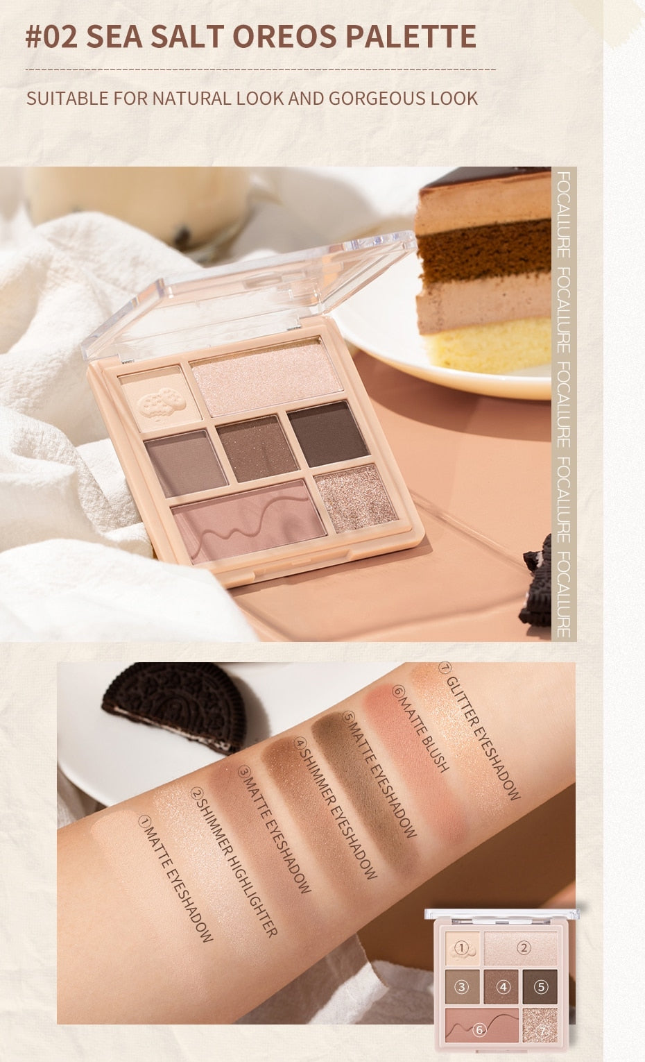 Focallure Multi Cake Makeup Palette