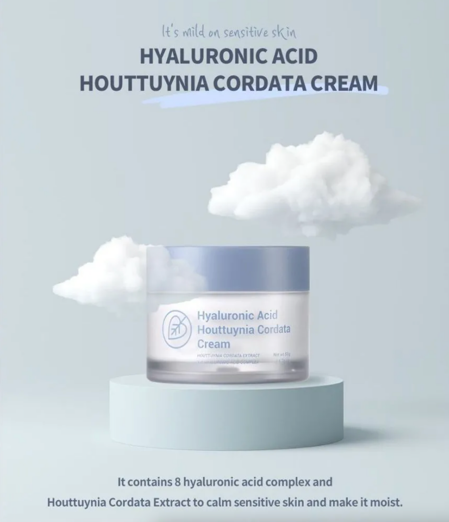 Esfolio Hyaluronic Acid Houttuynia Cordata Cream