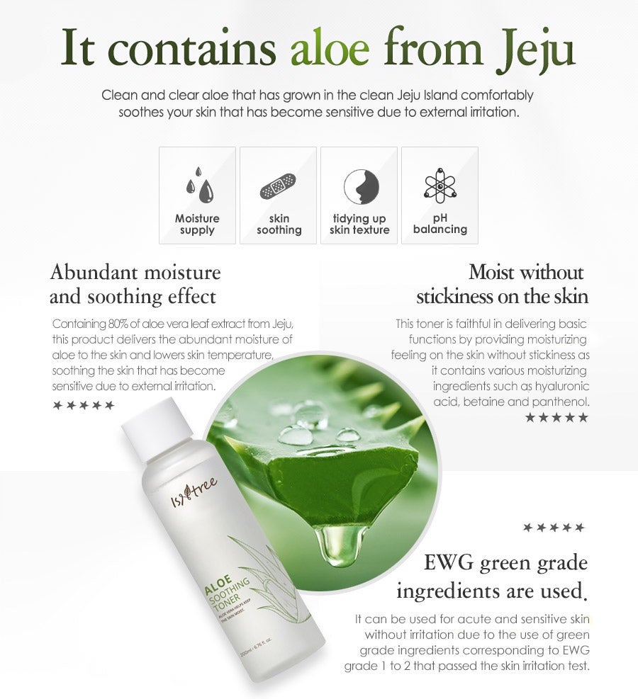 Isntree Aloe Soothing Toner 200ml
