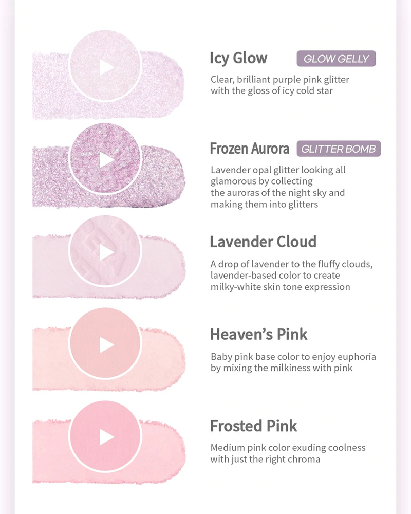 Peripera All Take Mood Palette [09 Moonlike Lavender Pink]