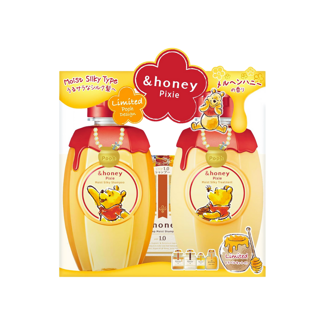 &Honey Pixie Moist Silky Shampoo & Treatment Set - Winnie the Pooh (Limited)