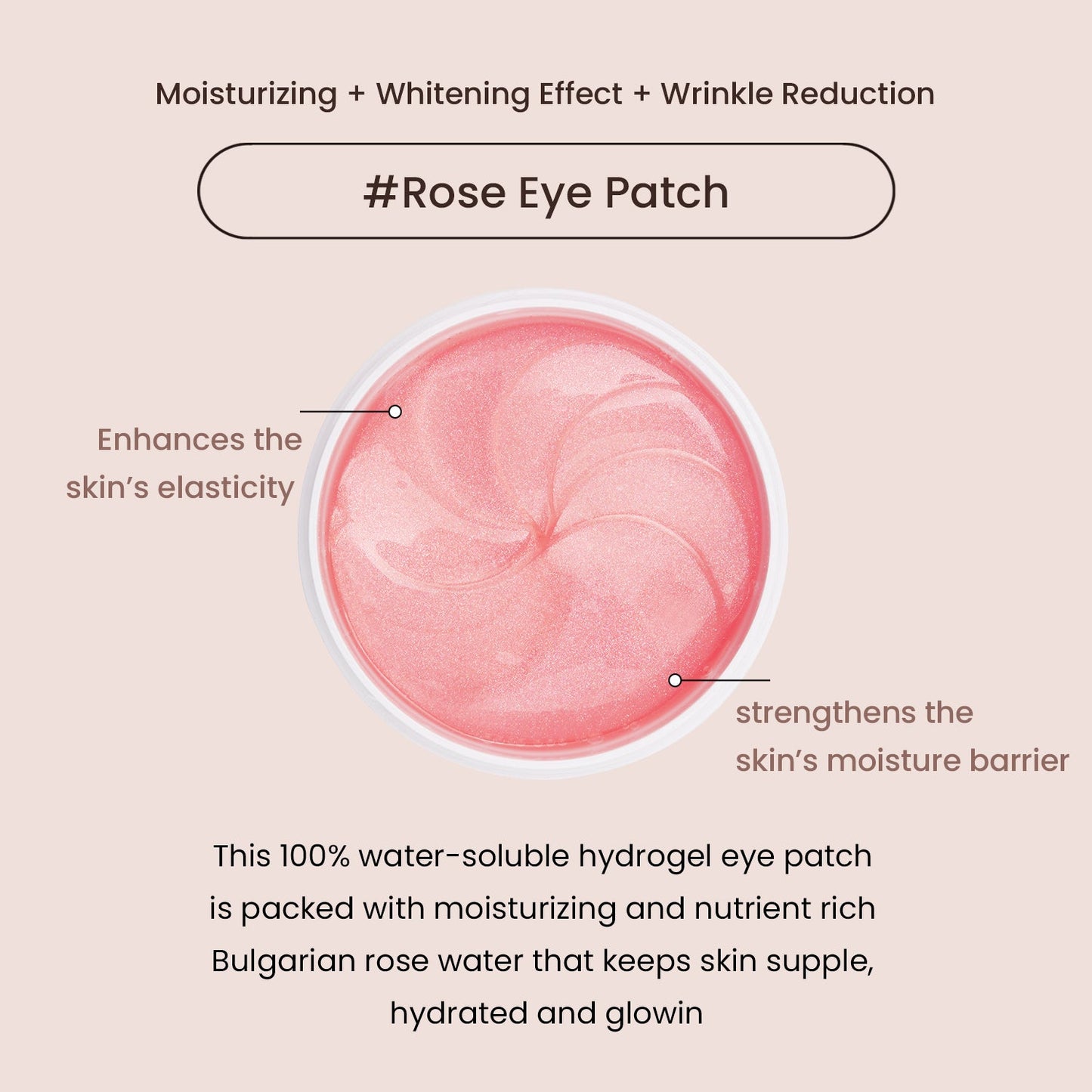 Heimish Bulgarian Rose Water Hydrogel Eye Patch