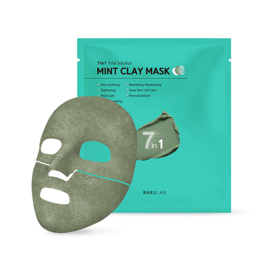 Barulab 7 In 1 Total Solution Mint Clay Mask Set