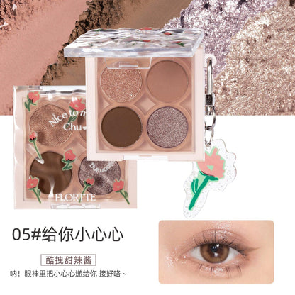 Flortte Nice to Meet Chu 4-Color Eyeshadow Palette