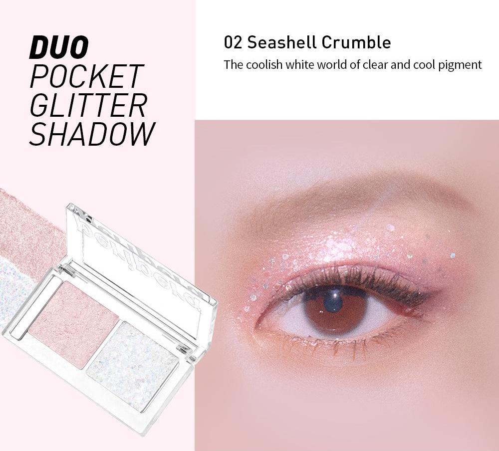 Peripera Duo Pocket Glitter Shadow