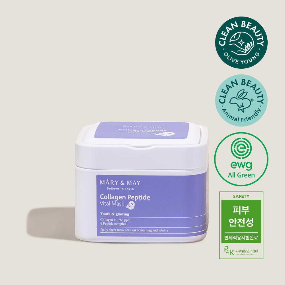 Mary&May Collagen Peptide Vital Mask (30ea)