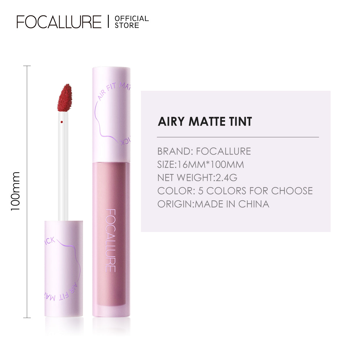 Focallure Airy Fit Matte Liquid Lip Tint