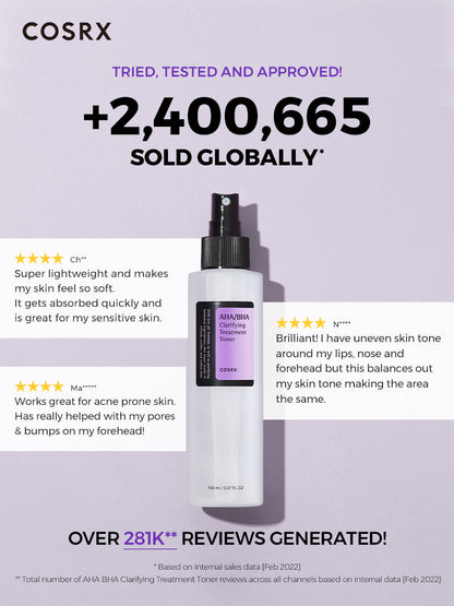 Cosrx AHA/BHA Clarifying Treatment Toner