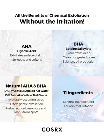 Cosrx AHA/BHA Clarifying Treatment Toner