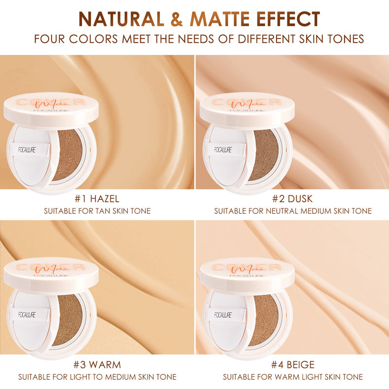 Focallure Covermax Longlasting Matte BB Cushion Foundation