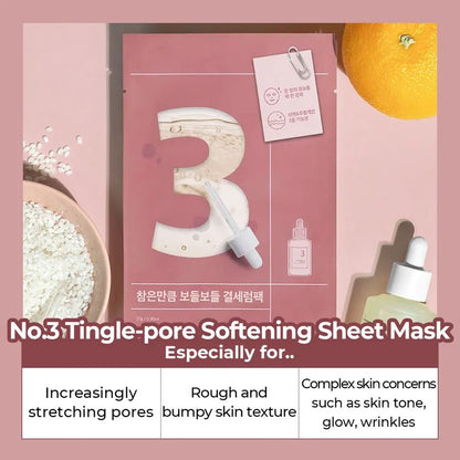 Numbuzin No.3 Tingle Pore Softening Sheet Mask