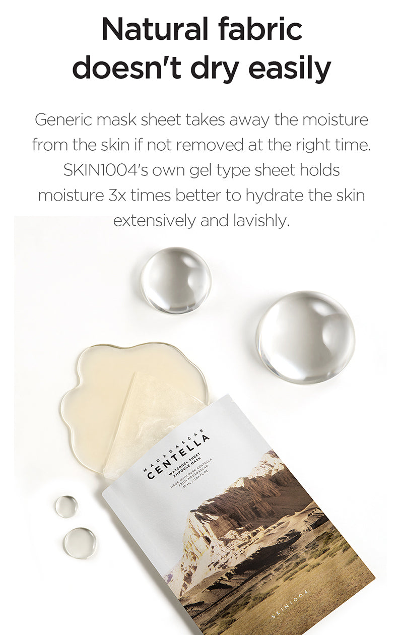 SKIN1004 Madagascar Centella Watergel Sheet Ampoule Mask