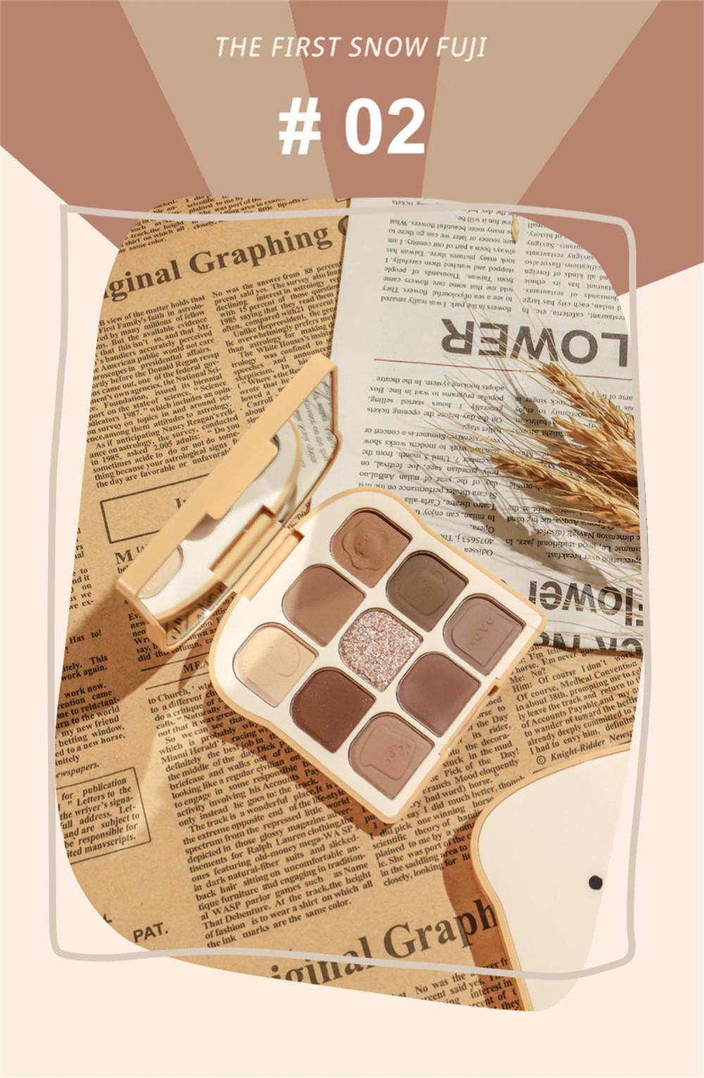 Novo Clear and Soft Toast Eyeshadow Palette