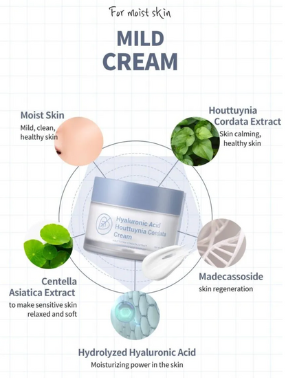 Esfolio Hyaluronic Acid Houttuynia Cordata Cream