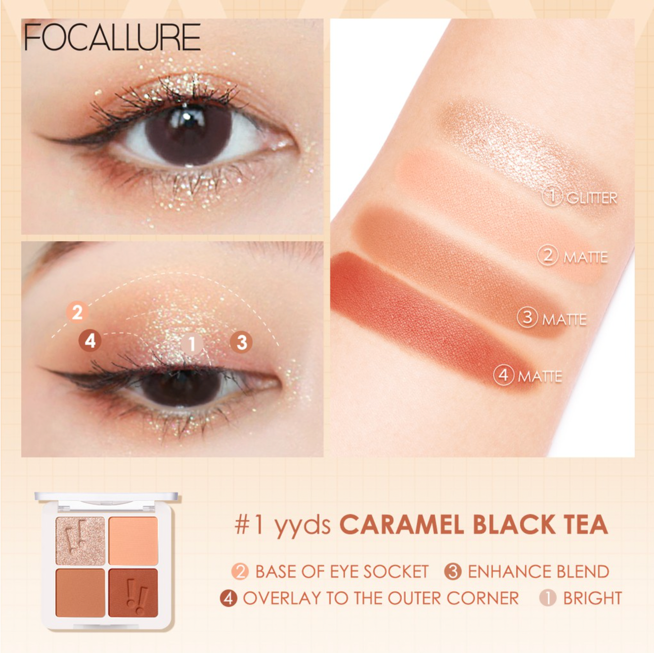 Focallure Secret Code Eyeshadow Palette