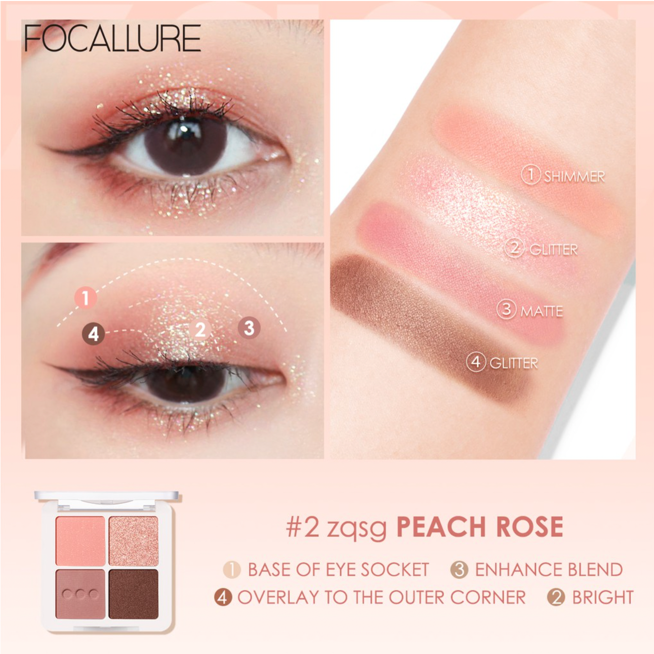 Focallure Secret Code Eyeshadow Palette