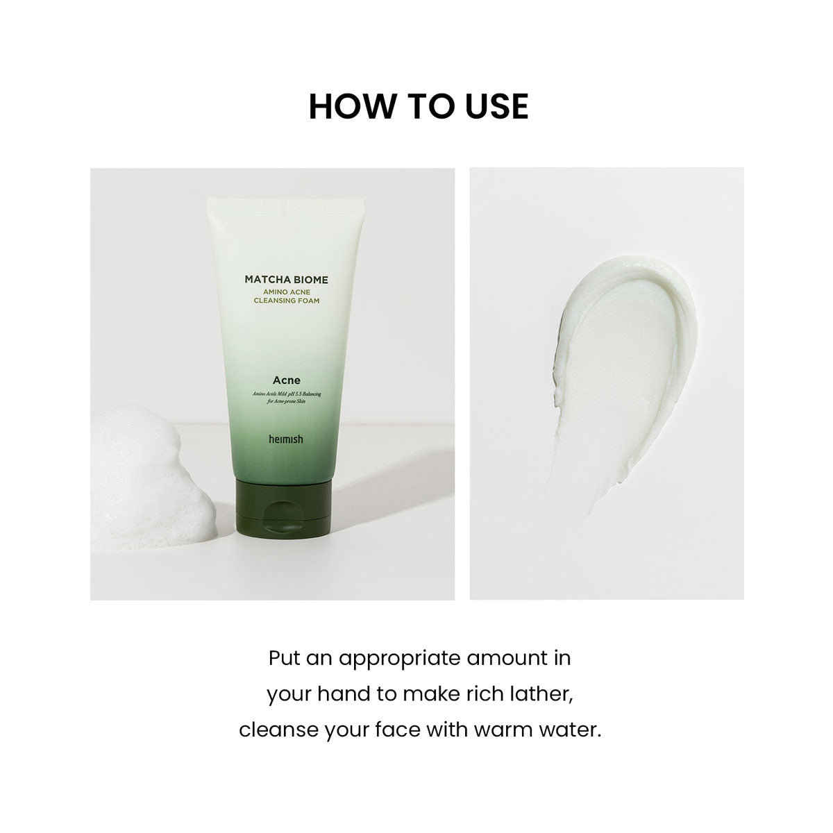 Heimish Matcha Biome Amino Acne Cleansing Foam