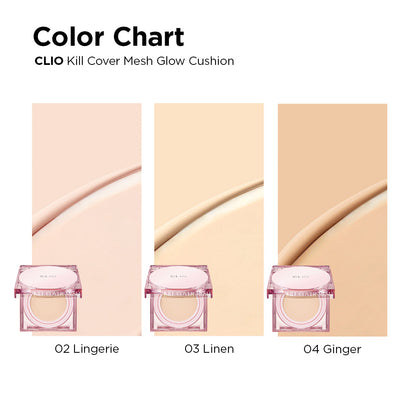 Clio Kill Cover Mesh Glow Cushion Set (+ Refill)