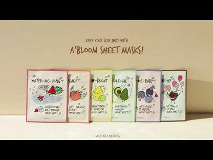 A'BLOOM Berry-Me-Baby Anti-aging Blueberry Mask (1 Sheet)