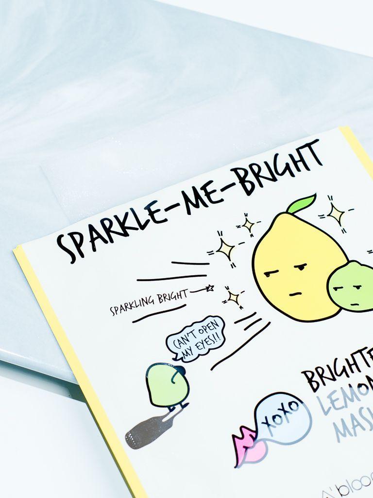 A'BLOOM Sparkle-Me-Bright Brightening Lemon Lime Mask (1 Sheet)