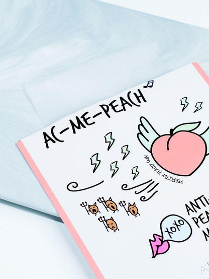 A'BLOOM AC-Me-Peach Anti-Blemish Peach Mask (1 Sheet)